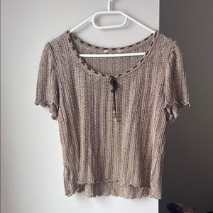 St John Vintage Brown Knit Women's Top Small